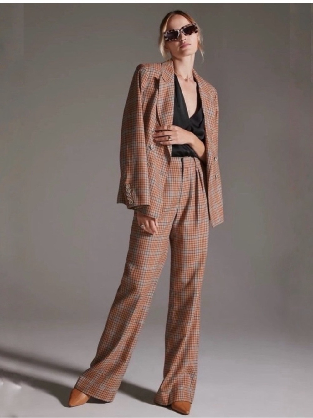 PAIGE Avedon Trouser in Bronze Dust Multi, Size 4